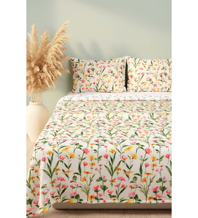 Botanical Çift Kişilik Peluş Battaniye