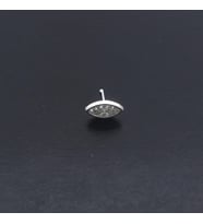 925 Ayar Gümüş Zirkon Taşlı Oval Hızma HZ-104