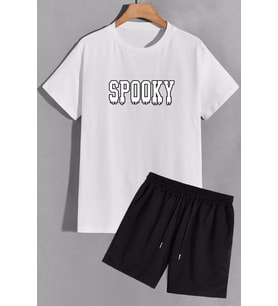 Spooky Şort T-shirt Spor Eşofman Takımı