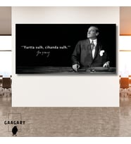 Panoramik Kanvas Makam Panosu Atatürk ‘’Yurtta sulh, cihanda sulh.’’