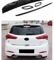 Hyundai i20 Egzoz Görünüm Difüzör 🚘  Dayanıklı Plastik, Sportif Tasarım, Kolay Montaj (Standart)