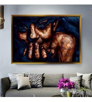 Altın Çerçeveli dekoratif tablo l1604 (Gold)