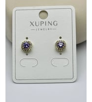 Xuping Gold Mor Taşlı Mini Küpe - 25-xpkp233