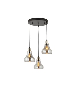 LampaLuce Cono Modern Sarkıt Salon Avizesi 3'lü Krom 35x70cm
