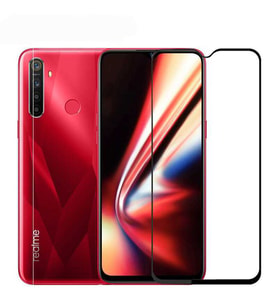Oppo Realme 6İ Ekran Koruyucu Tam Kaplayan 5D *HD Yüksek Kalite Cam (Siyah)