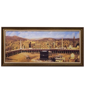 Kanvas Üzeri Dijital Baskı Çerçeveli Tablo 154x73 cm ’KABE AVLUSU’’