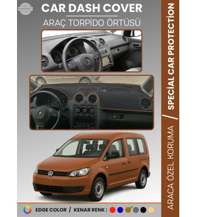 VOLKSWAGEN CADDY (2004-2015) Torpido Örtüsü Ön Göğüs Koruma Torpido Koruma Tam Uyum Çatlamayı Önler