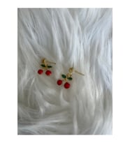 Küçük Kiraz Küpe, Çivili Küpe, Plaj, Mayo, Çocuk Küpesi (Çok Renkli)