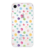 PrintiFy Apple  iPhone XR ile Uyumlu 1mm Slim Fit Water Color 6 Baskılı Şeffaf  Kılıf