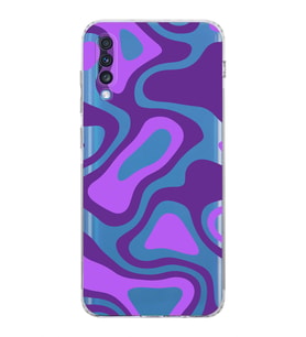 Samsung Galaxy A70  Kamera Korumalı  Kapak Renkli Desen Tasarımlı  Şeffaf Kılıf
