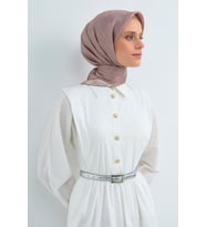 Armine Saf İpek Sura Eşarp-2026 İlkbahar-Yaz- 953000D (Pudra)