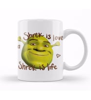 Shrek is Love Shrek is Life Kupa Bardak Porselen