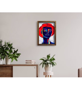 BK Home Doğal Masif Ahşap Çerçeveli Tablo 45x65cm-27