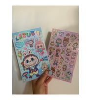 100 Adet Işıltılı Hologram Sticker Çıkarma Etiket Kitabı 4 Yaprak