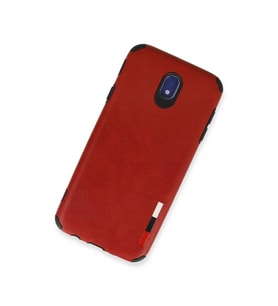 Galaxy J7 Pro / J730 Kılıf Loop Deri  - Kırmızı