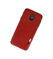 Galaxy J7 Pro / J730 Kılıf Loop Deri  - Kırmızı