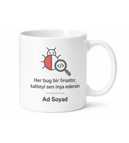 Yazılım Test Mühendisi QA Bug Avcısı Hata Bulma Ustası Kupa Bardak Hediye
