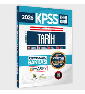 2026 FULLKPSS Lisans-Önlisans-Ortaöğretim Tarih’in Kara Kutusu ÖSYM Çıkmış Soru Bankası Son 15 Yıl