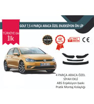 Vw Golf 7.5 3 Parça Ön Lip Siyah