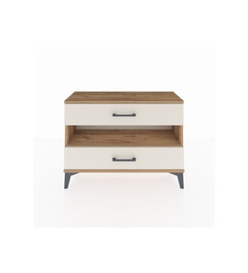 Arges Şifonyer Tek Raflı 2 Çekmeceli 88x30x64 Çam-Aytaşı