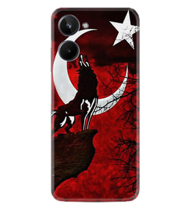 10 Kılıf Resimli Desenli Baskılı Silikon Wolf and Moon 2 1381