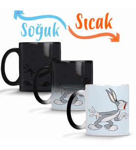 Looney Tunes Bugs Bunny Sihirli Kupa Bardak Porselen