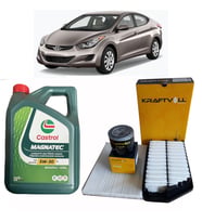 2011-2014 HYUNDAİ ELANTRA PERYODİK BAKIM SETİ 5W 30 MGNATEC YAĞ + HAVA + POLEN + YAĞ FİLTRESİ