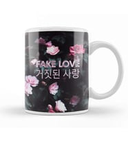 Kpop Fake Love Floral Kupa Bardak Porselen