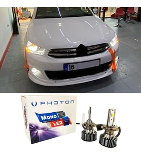 Citroen C Elysee Led Xenon Uzun Far Ampulü H1 Mono Yeni Seri Beyaz 2012-2023
