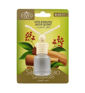Sandal Ağacı Kokusu 8 Ml Araba Kokusu Cam Şişe