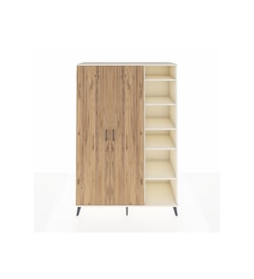 Hyperion Gardrop 7 Raflı 2 Kapaklı Tek Askılı 132x44x195 Aytaşı-Çam