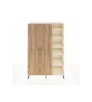Hyperion Gardrop 7 Raflı 2 Kapaklı Tek Askılı 132x44x195 Aytaşı-Çam