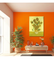 Tekli Dikey Kanvas Duvar Tablosu Vincent Van Gogh Sunflowers