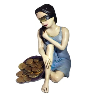 BEREKET TANRIÇASI, 20 cm, El Boyaması Biblo, Dekoratif El Sanatları,ev&ofis&bahçe özgün dekor ürünü