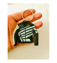 Honda Motorcu Ceketi Kauçuk Anahtarlık veya Çanta Süsü (Çok Renkli)