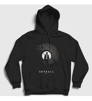 Presmono Unisex Siyah Skyfall Film James Bond Kapüşonlu Sweatshirt 258253tt