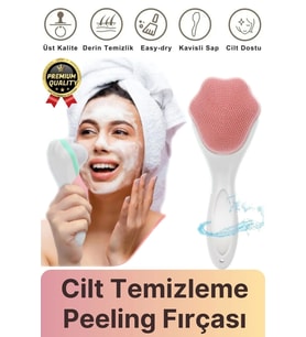 Özel Üretim Asılabilir Ergonomik Yumuşak Hassas Dokunuşlu Makyaj Cilt Temizleme Peeling Fırçası