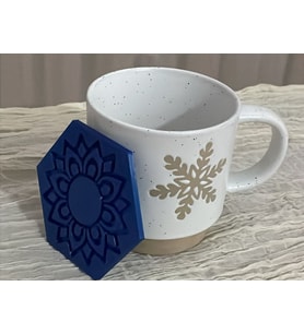 Mandala Tasarım Bardak Altlığı – Dekoratif Bardak Altlığı