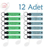 F Yeşili & Gök Mavi, Müzik Festivali Katılımcılarına Armağan, 12’li Set, Kişiye Özgü Yazılı Hatıra