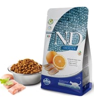 ND Tahılsız Ocean Ringa Balığı Ve Portakallı Yetişkin Kedi Maması 1,5 kg