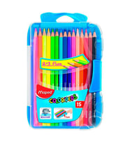 Maped Color'Peps Fluo Kuru Boya Kalemi 12+3 Renk 832035