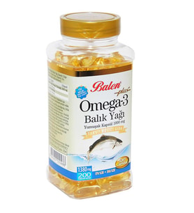 Balen Plus + Omega 3 Derin Deniz Balık Yağı 200 Kapsül x 1380mg