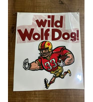 24X20 CM ÜTÜ İLE YAPIŞAN WİLD WOLF DOĞ TRANSFER BASKI ARMA