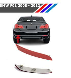 BMW F01 Arka Tampon Reflektörü 2008-2012 - Sol