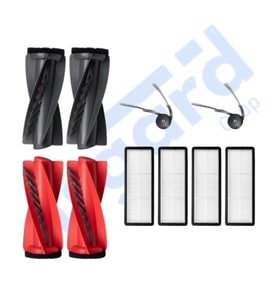 Roborock Qrevo Curv Uyumlu 2 Ana Fırça 2 Yan Fırça 4 Filtre PKT-iasgf0000584