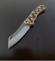 Sırttan Kilitli Tanto Çakı (Kahverengi-Siyah)