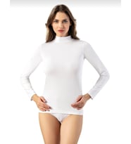KOTA 6226 KADIN UZUN KOLLU BOĞAZLI BODY ATLET 3 ADET