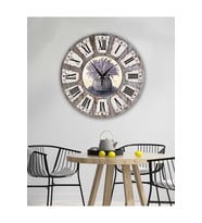 Retro Tasarımlı Duvar Saati 35X35 CM (Çok Renkli)