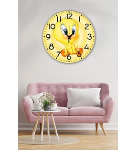 bilge Tasarım Çocuk Odası Duvar Saati 30 x 30 CM (Karışık)