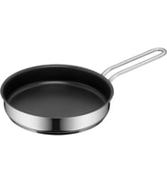 Mini 18 cm Tava, Yapışmaz Kaplamalı, Cromargan® Yüksek Kaliteli Parlak Paslanmaz Çelik, İndüksiyon Uyumlu, Üst Üste Saklanabilir, Küçük Porsiyonlar İçin